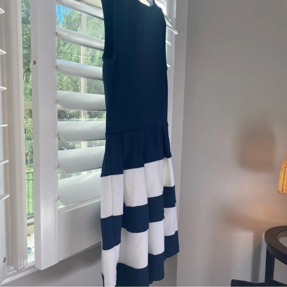 Altar'd State Fall Felicity Pointe Nautical Stripe Casual Dress Navy XS - Picture 5 of 8